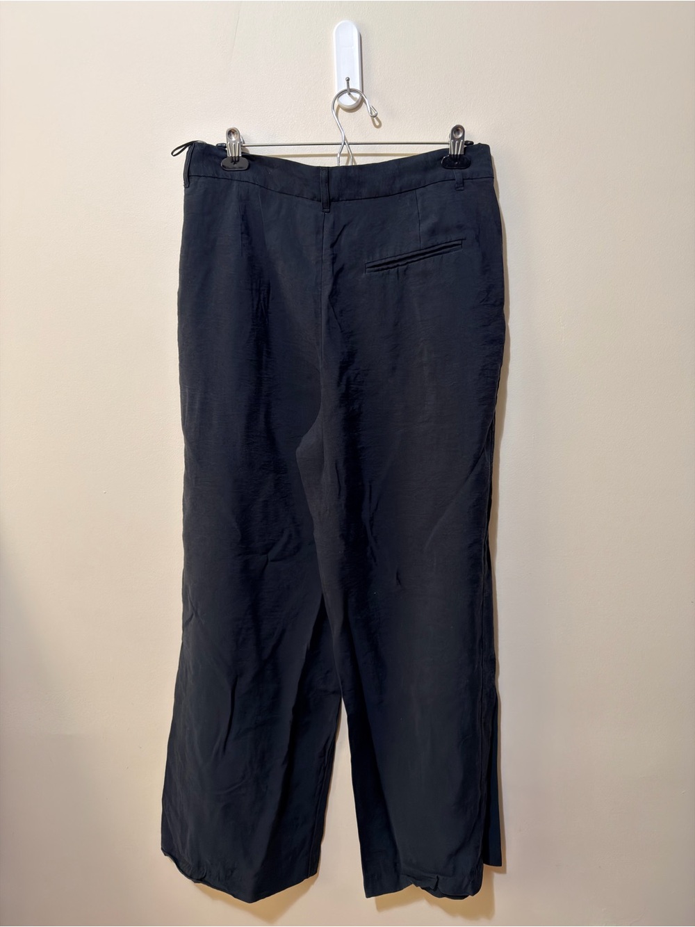 Zara Black High-Waist Wide Leg Trousers - Picture 3 of 8